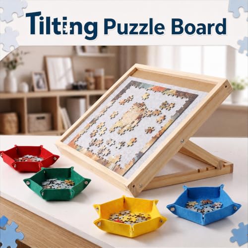 Small Tilting Puzzle Board, Natural, 15.75 x 11.81 Inches - Image 7