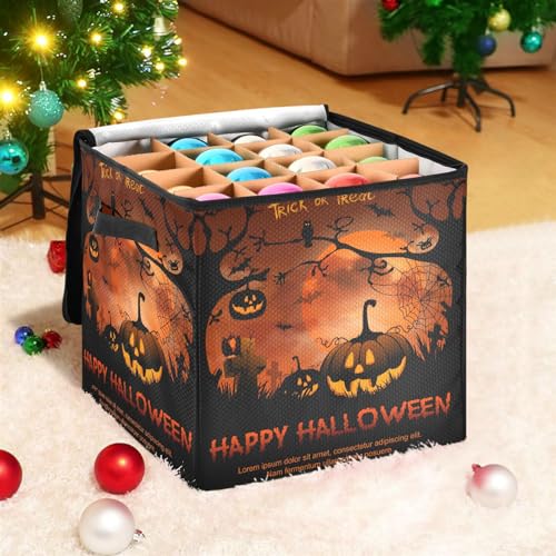 YETTASBIN Halloween Pumpkin Large Christmas Ornament - Image 2