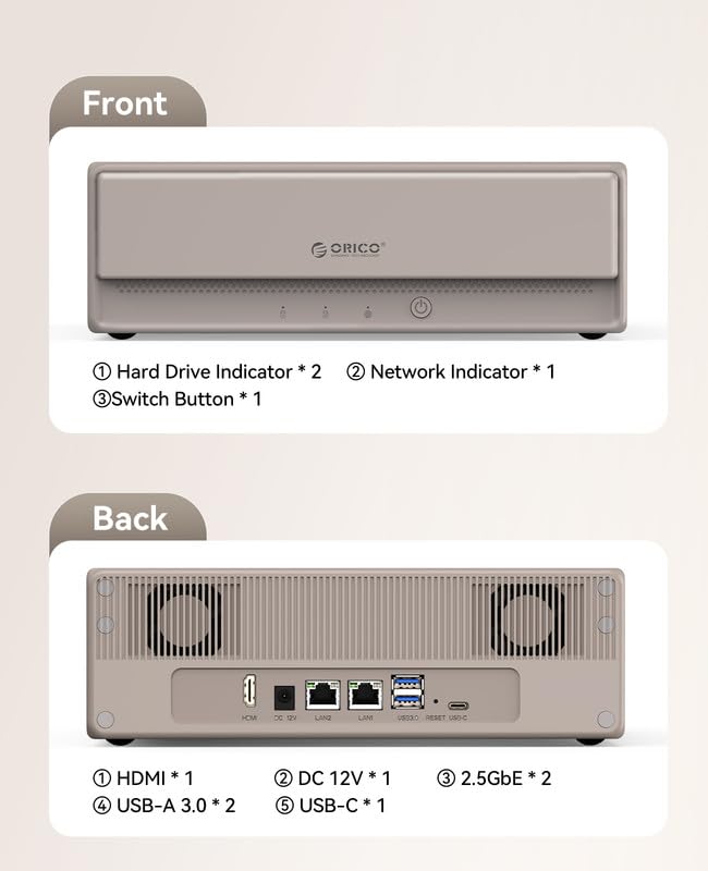 ORICO MetaHome NAS Storage, CyberData OS - Image 6