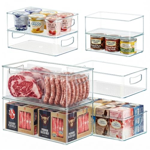 Heyuzb 8 PACK Freezer Organizer Bins Fridge Organizers - Image 2