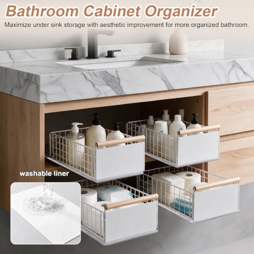 No Drill Pull Out Drawers for Kitchen Cabinets, Slide Out - Image 4