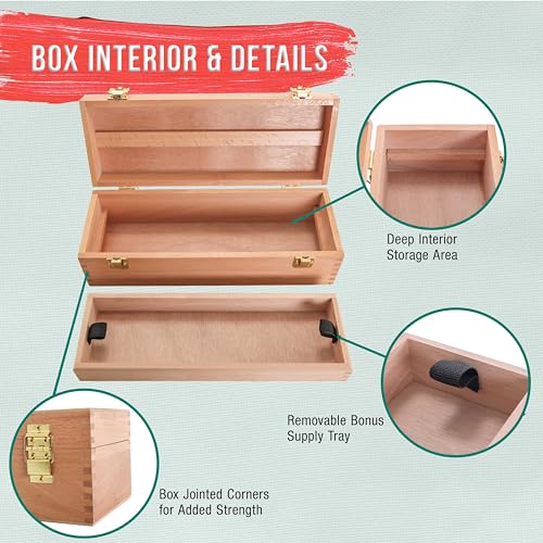 U.S. Art Supply Multi-Function Artist Tool Supply Box - Image 5
