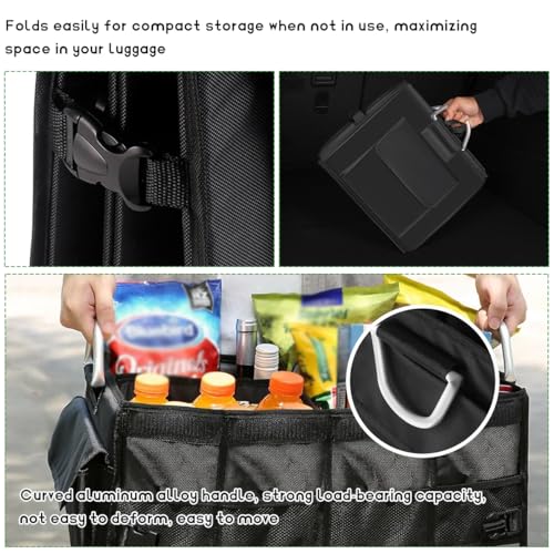 Trunk Organizer with Lid, 28L Collapsible 2-Compartment - Image 6