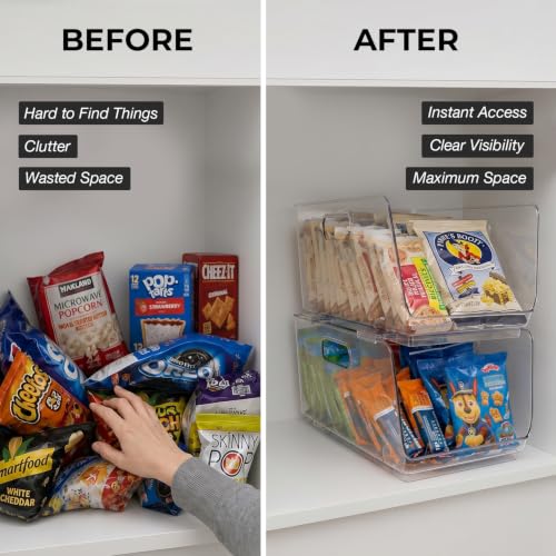 ClearSpace Stackable Storage Bins, Front Pantry Organizer - Image 6