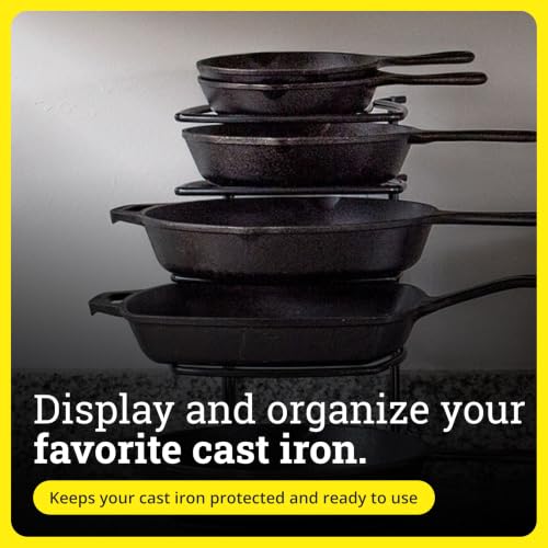 Lodge Cookware Organizer 5-Tier Storage Rack, Matte Black - Image 7