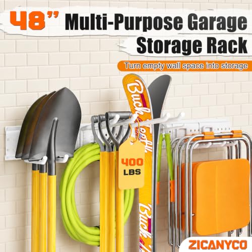 Garage Tool Organizer Wall Mount 49.5 inches with 10 - Image 3