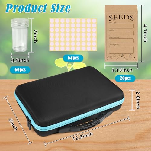 60 Slots Seed Storage Organizer with 20 Seed Envelopes - Image 4
