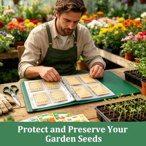 Seed Storage Binder Organizer for 200 Seed Packets 50 Sheets - Image 3