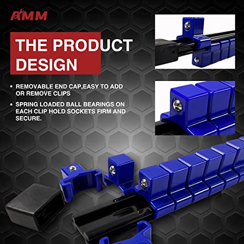 9PCS Socket organizer, 1/4" 3/8" 1/2" Drive Heavy duty - Image 4