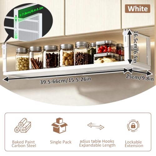 Expandable Countertop Shelf, Adjustable Storage for Cabinet Sink - Image 4
