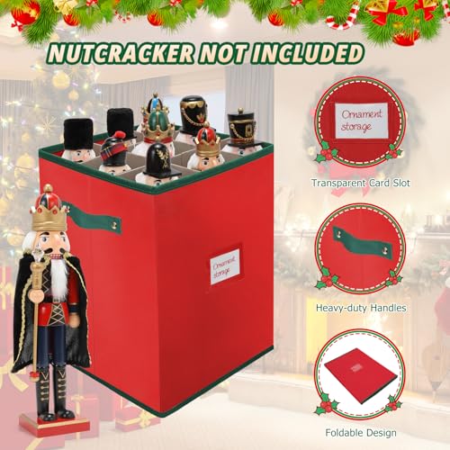 Christmas Nutcracker and Figurine Storage Box, Keeps 9 16" - Image 5