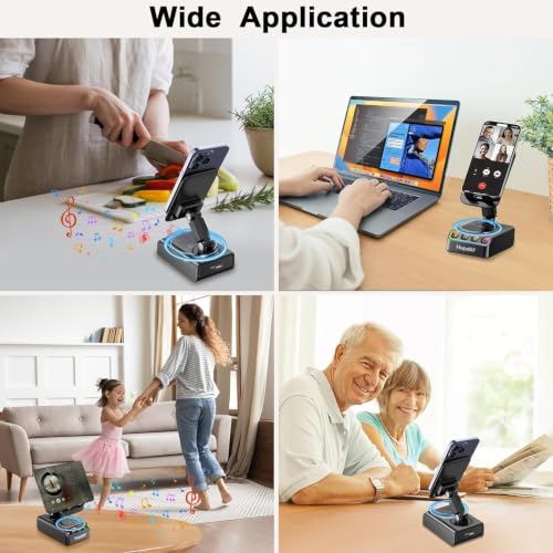 Adjustable Cell Phone Stand with Wireless Induction Bluetooth - Image 5