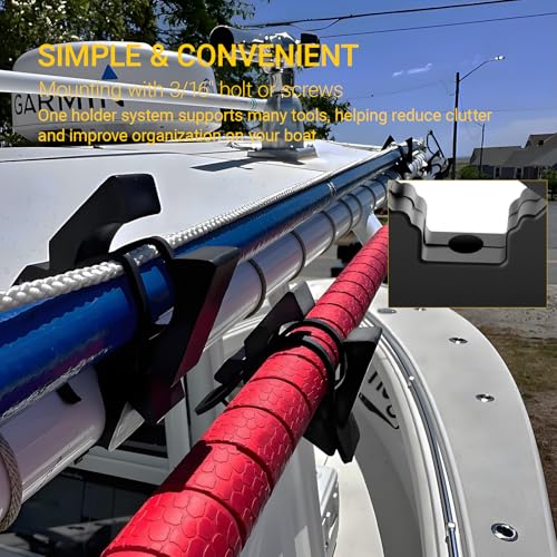 Quick Release Boat Hook Holders with Rubber Spring Strap,Marine - Image 6