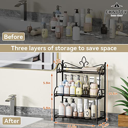 EKNITEY Bathroom Counter Organizer - 3 Tier Spice Rack(No - Image 7
