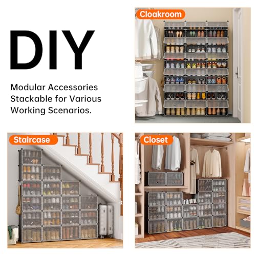 MAGINELS 6-Tier Shoe Rack,Expandable Plastic Shoe Cabinet. Shoe - Image 5