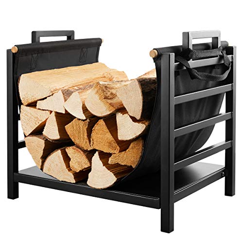 DOEWORKS Indoor Firewood Rack 18 Inch Fireplace Log Holder - Image 5