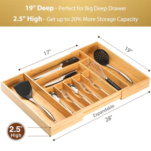 Extra Large Expandable Kitchen Siverware Utensils Drawer - Image 3