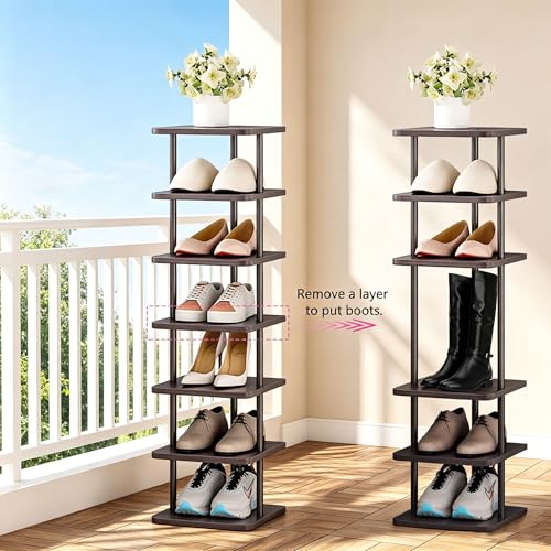 SORCEDAS Shoe Rack Vertical Shoe Shelf Narrow Tall S | All Products - Image 5