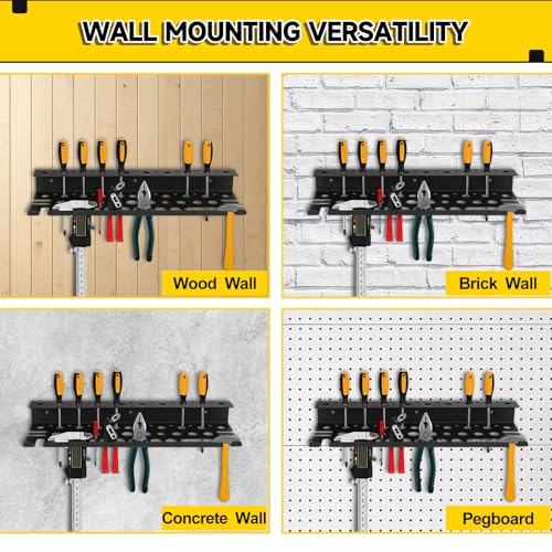Metal Screwdriver Organizer, 15.75inch Utility Wall Mount - Image 6