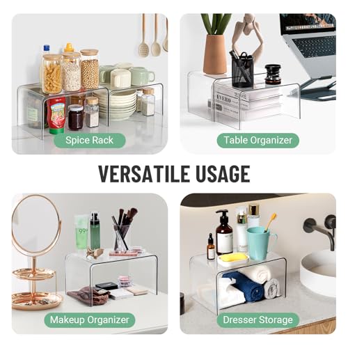 Bobomoment Clear Cabinet Organizer, Stackable Shelf - Image 6