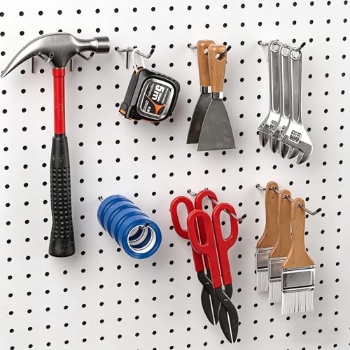 FRIMOONY Pegboard Hooks Assortment with Pegboard Bins, Peg Locks - Image 4