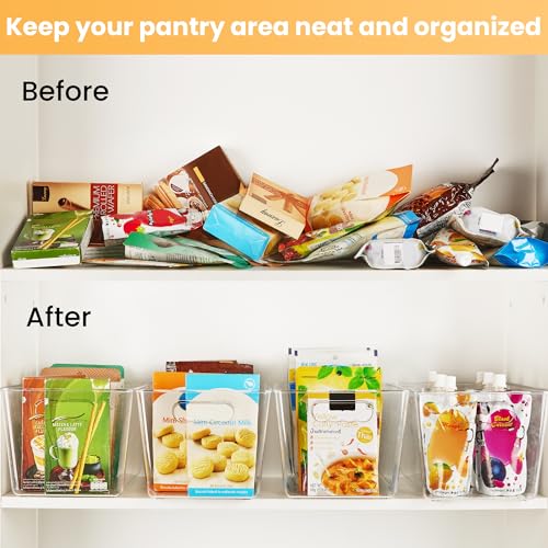 YIHONG 6 Pack Clear Storage Bins, Pantry Organizer B | All Products - Image 4