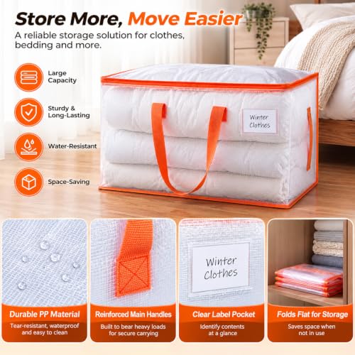 KYODOLED 6-Pack Clear Moving Bags Heavy Duty Extra L | All Products - Image 5