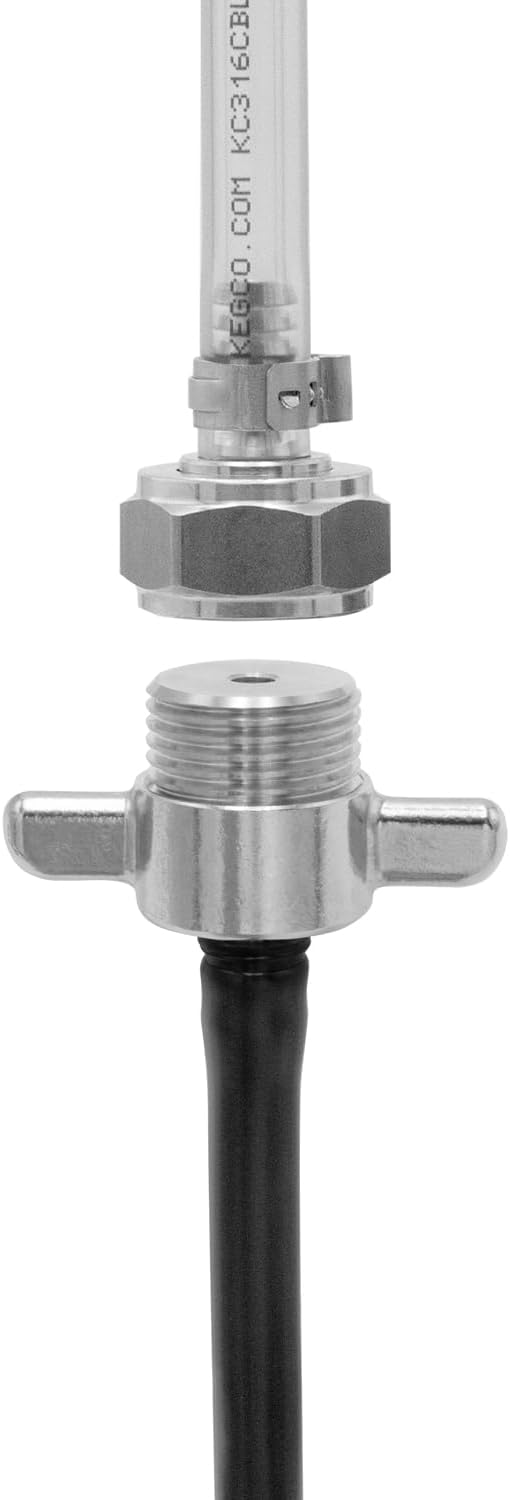 Kegco 1 Gallon Hand Pump Pressurized Kegerator Cleaning Kit w/No-Rinse Cleaner