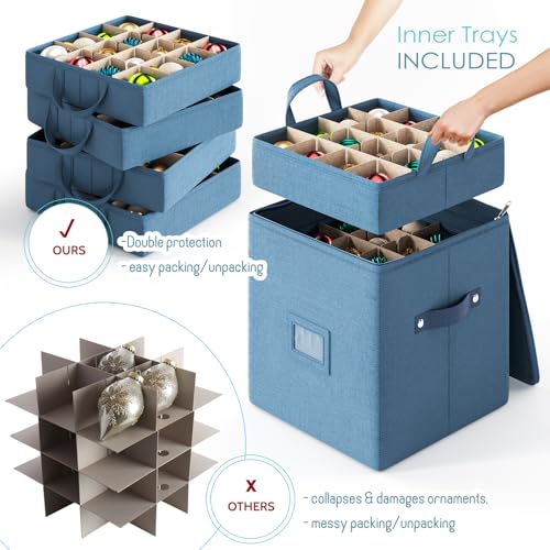 Hearth & Harbor Christmas Ornament Storage Box With 4 - Image 5