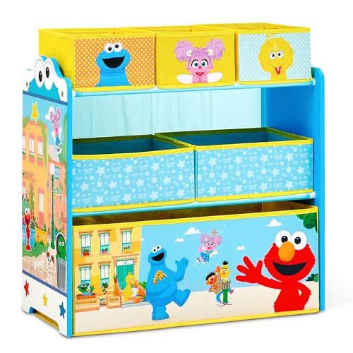 Delta Children - Sesame Street Design & Store 6 Bin Toy - Image 6