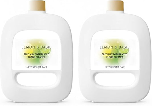 Floor Cleaning Solution Compatible With NARWAL Robot Vacuum And Mop Cleaner(Model Freo | Freo X Ultra). Residue & Streak Free.Deep Cleans For Multiple Hard Floors.LEMON & BASIL Scent(2 bottle)