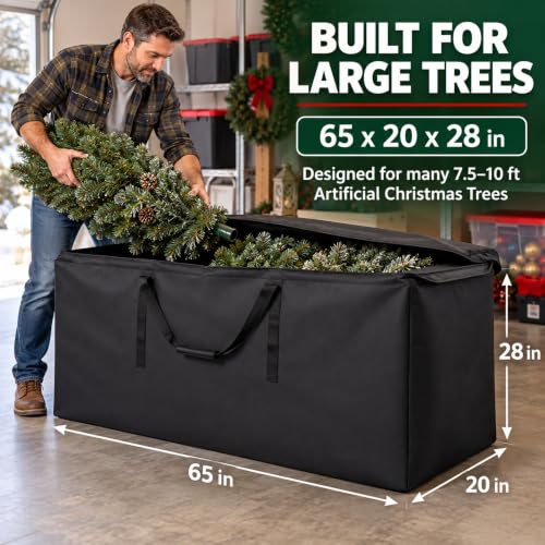 Outdoor Cushion Storage Bag, 65 x 20 x 28 Inch Patio - Image 3