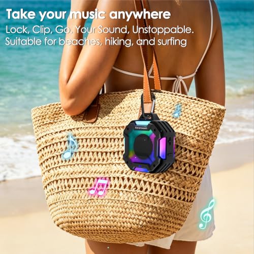 Shower Speaker Bluetooth 5.4, IPX7 Waterproof Portable Bluetooth - Image 5