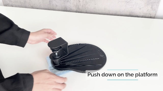 EHO Clamp-On Under Desk Mouse Tray, 360° Swivel Ergonomic - Image 8
