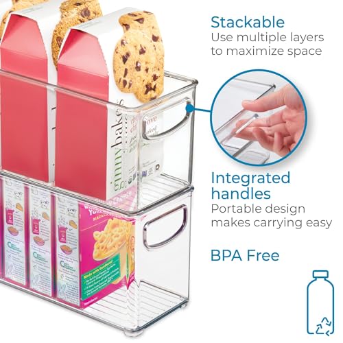 iDesign Clear Plastic Stackable Storage Bin Organizer - Image 4