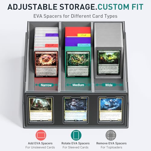 Foluck Trading Card Storage Box with Commander Display - Image 5