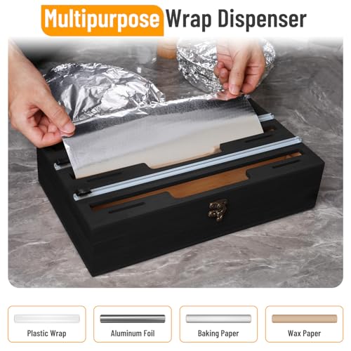 Allinside Magnetic Plastic Wrap Dispenser with Cutter, 3 - Image 6