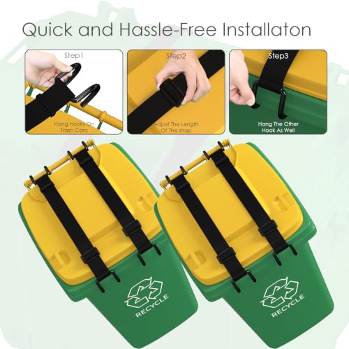 2Pcs Metal Non-Slip Double Claw Trash Can Lid Lock - Image 4