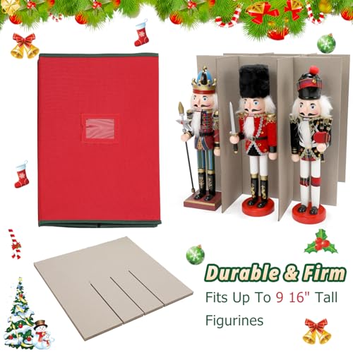 Christmas Nutcracker and Figurine Storage Box, Keeps 9 16" - Image 7