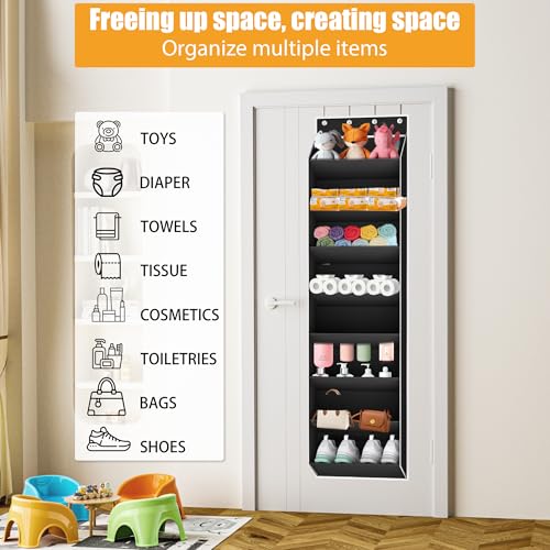 KYEVIS Over The Door Shoe Organizer Storage Fit 16-24 Pairs - Image 5