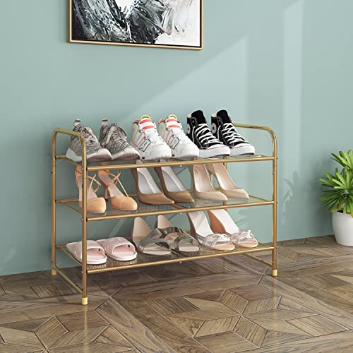 Simple Trending 3-Tier Shoe Rack, Stackable Shoe Shelf Storage - Image 3
