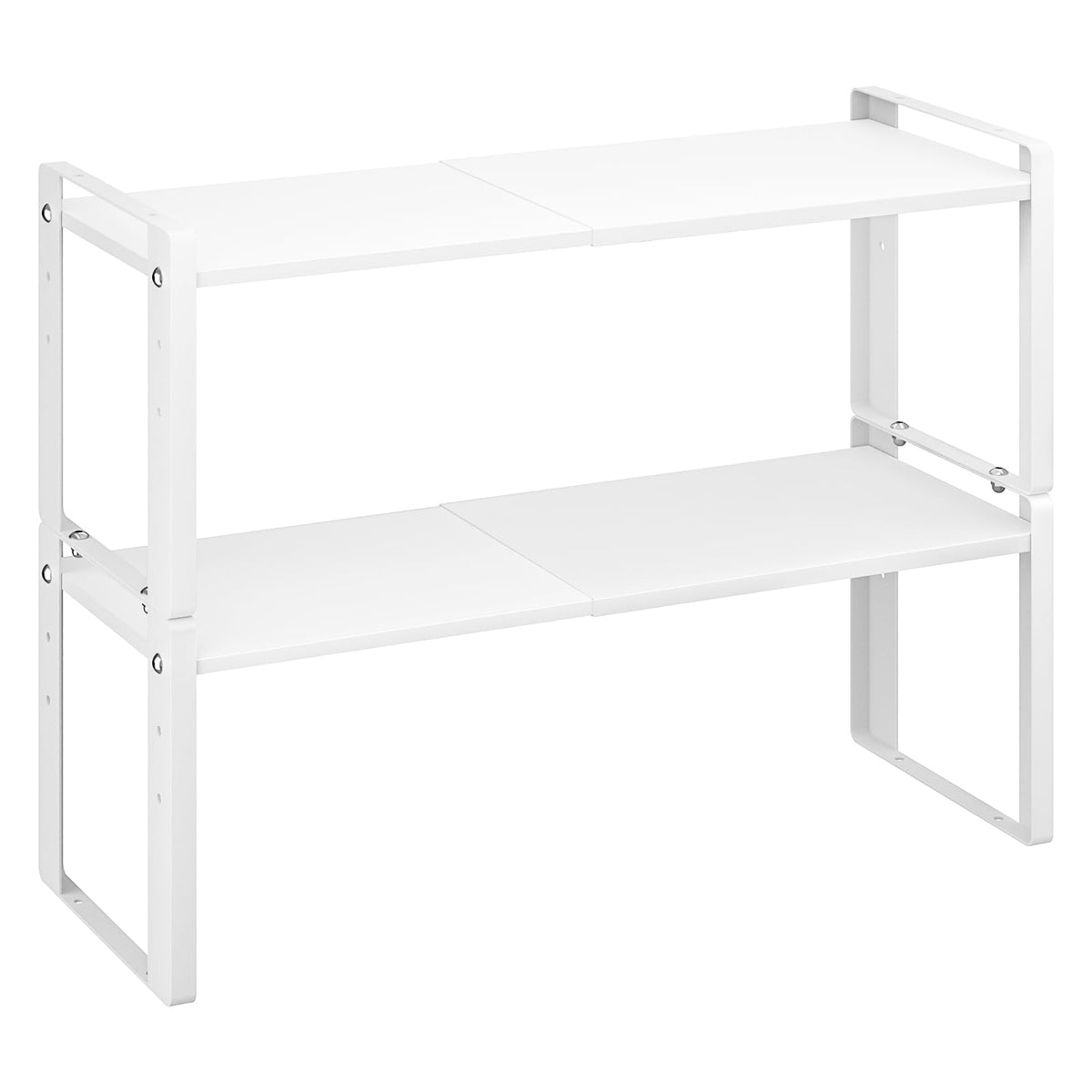 2 Pack Expandable Cabinet Organizer Shelves, 88lbs High Weight - Image 1