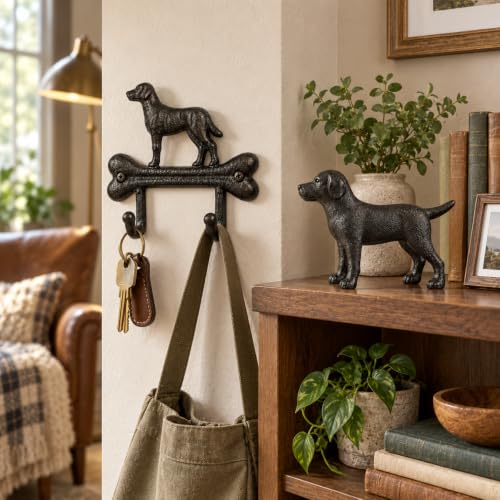 Comfy Hour Cast Iron Dog Decor Bundle, 7 Inch Dog Wall - Image 4