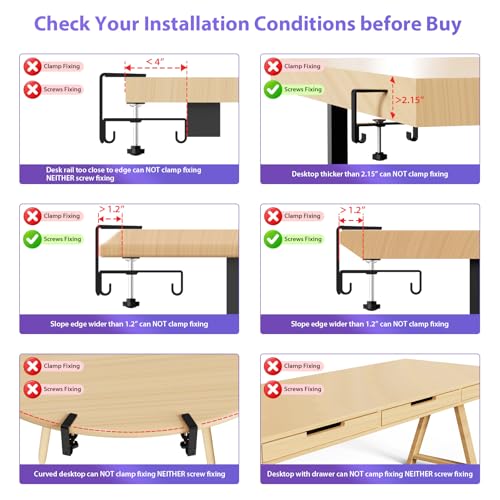 Univivi No Drill Under Desk Cable Management Tray, 36 inch - Image 6