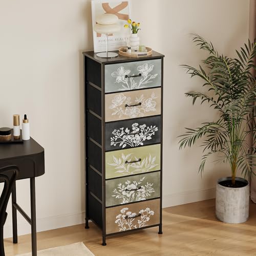 Tohomeor Vintage Dresser Vertical Nightstand with Neutral - Image 8