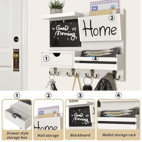 Farmhouse Key Holder for Wall with Mail Organizer - Easy - Image 6