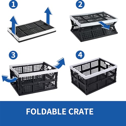 Aebeky 3-Pack Plastic Collapsible Storage | Home Organization - Image 6