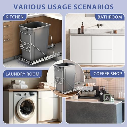 Pull Out Trash Can Under Cabinet for 7–11 Gallons Trash - Image 5