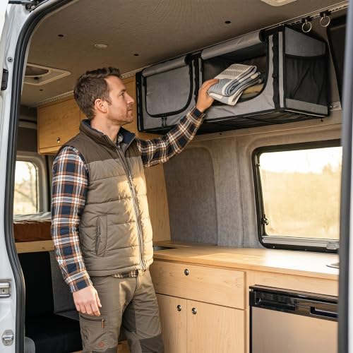 36" RV Overhead Soft-Sided Storage Cabinet, Universal | Garage Storage - Image 3