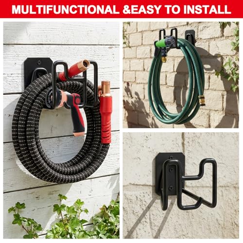 Holder for Pocket Hose, Heavy Duty Metal Wall Mount Hose - Image 4